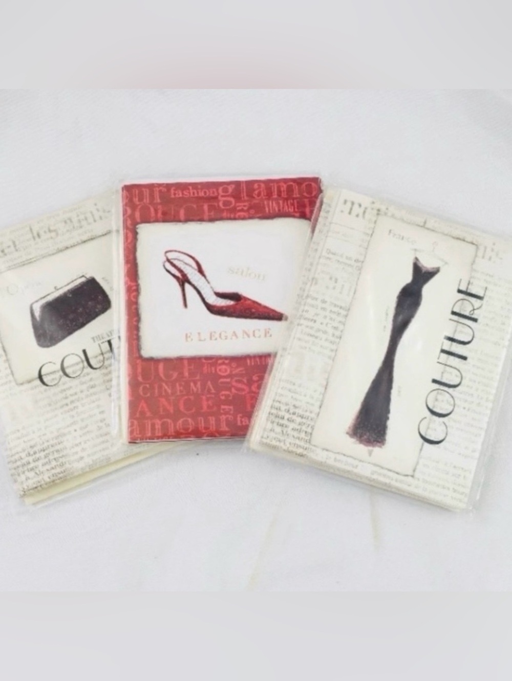 NWT New Vintage Emily Adams Fashion Couture Elegance 23 Notecards Fashionista